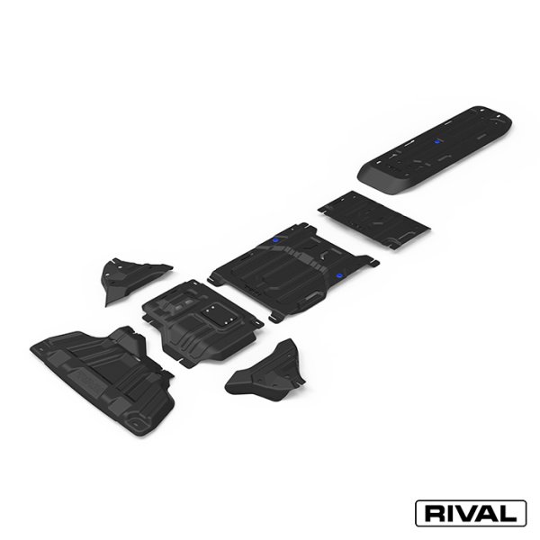 Unterfahrschutzplatten (Sets) Ford Ranger 2022-;  Volkswagen Amarok 2023-; 2 l. / Dieselkraftstoff; 3 l. / Dieselkraftstoff